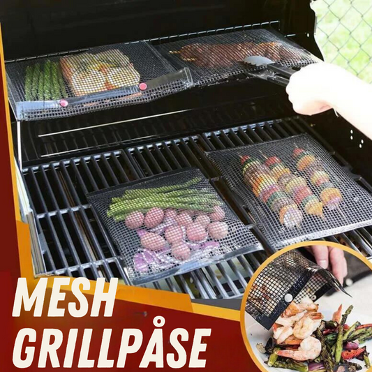 Anti-stick and reusable mesh grill bags