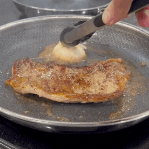 Premium Hybrid pan – frying pan stainless & non-stick in one