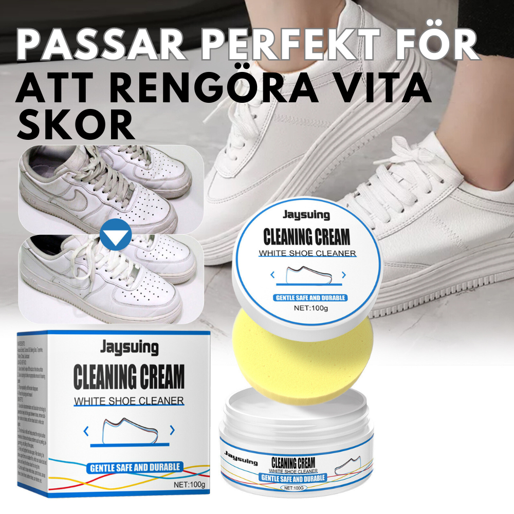 Cleaning cream for shoes