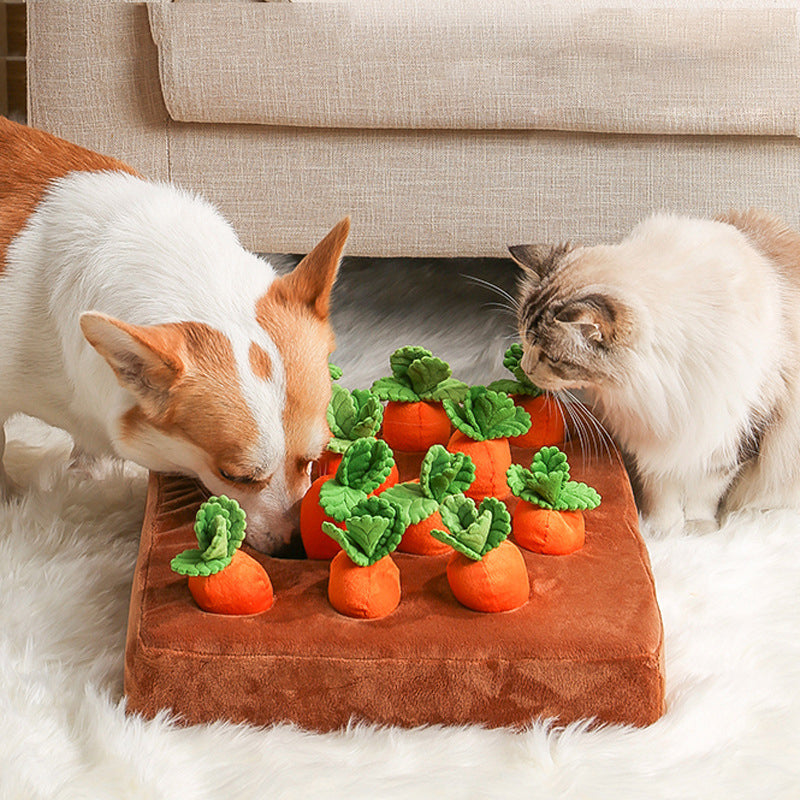 Interactive toy for dogs - Carrot farm
