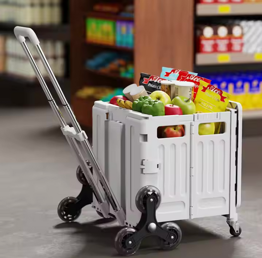 Collapsible Pull Cart with Stair Climber