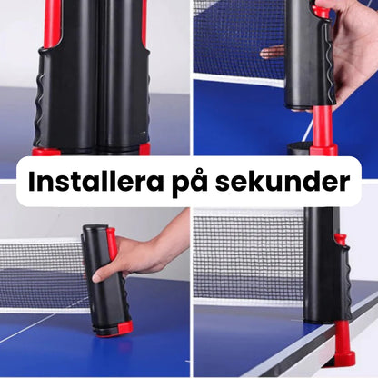 Portable Table Tennis Set - Retractable Ping Pong Net + Rackets & Balls