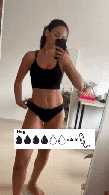 Menstrual panties and bathing briefs with high absorption
