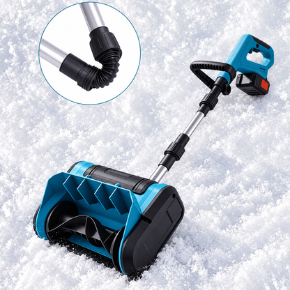 Battery powered snow shovel
