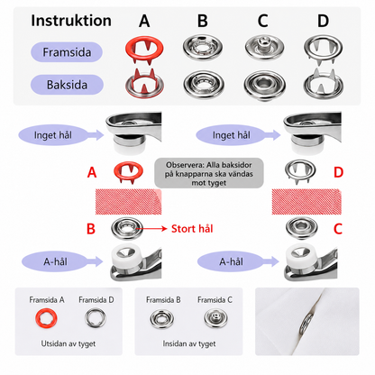 Metal Push Buttons with Mounting Pliers