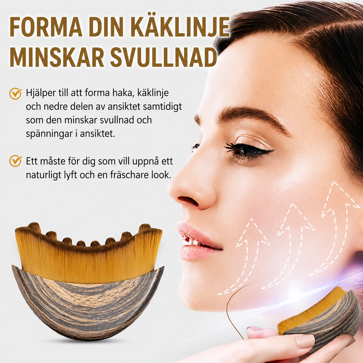 Facial brush for Lymphatic massage
