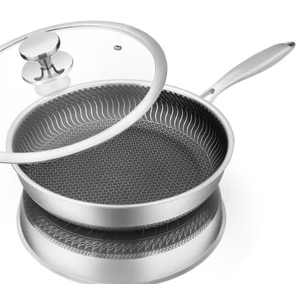 Premium Hybrid pan – frying pan stainless & non-stick in one