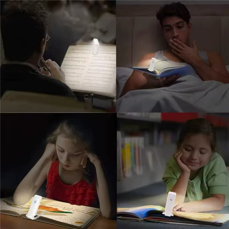 Portable Reading Light - Rechargeable, Adjustable Light & USB LED