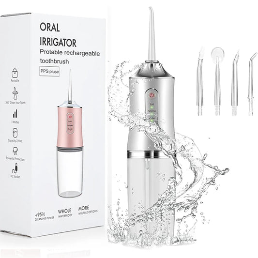 AquaFloss: water jet for deep tooth cleaning!