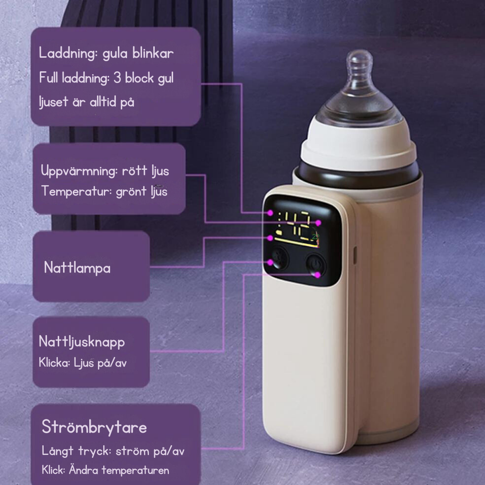 Portable bottle warmer