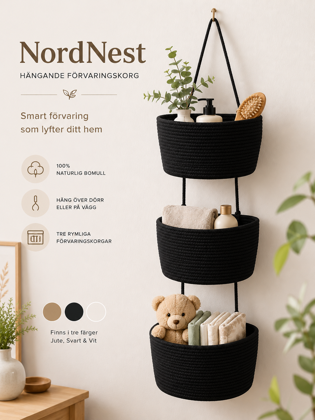 NordNest™ - Hanging Storage Basket