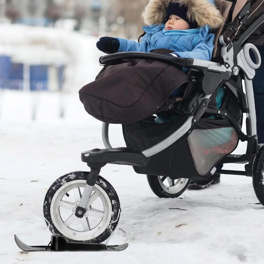 Pram skis – Skis for prams, wheelchairs, bicycles.