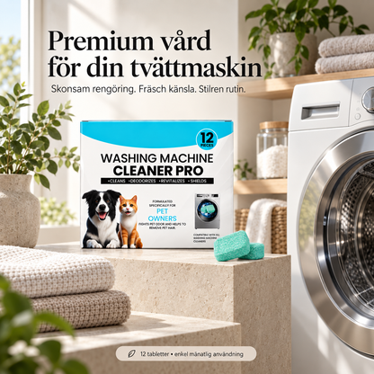 Cleaning tablets for washing machines - against dirt, odors, limescale and animal hair