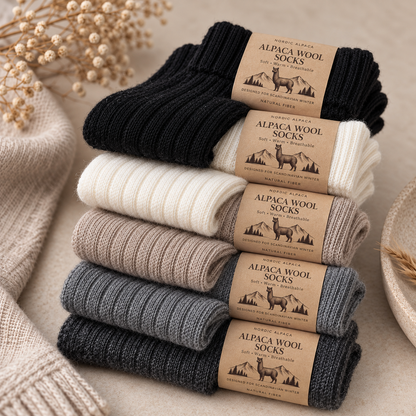 Alpaca Wool Socks - natural warmth for cold feet