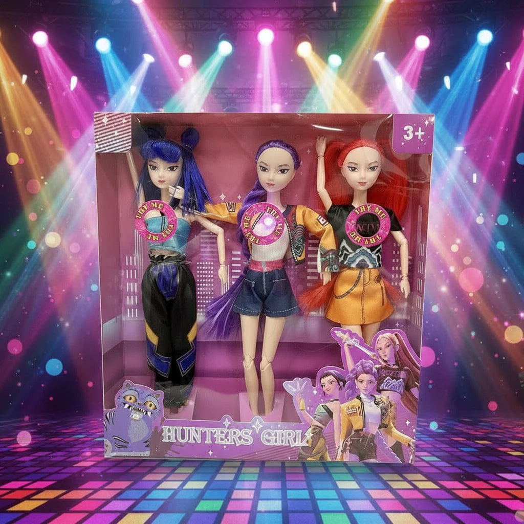 K-Pop Hunter Edition 3 dolls set with singing function
