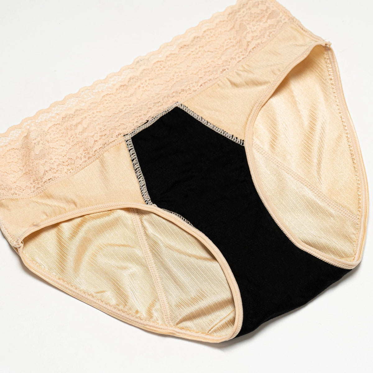 Menstrual panties and bathing briefs with high absorption