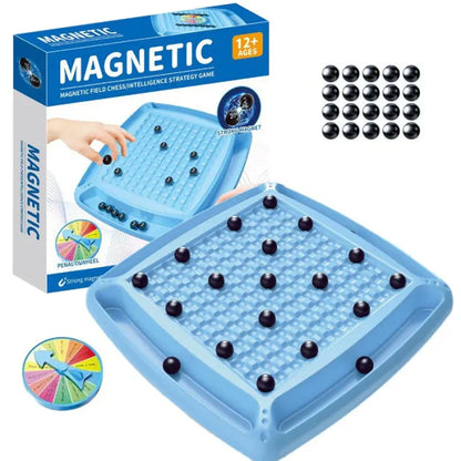 Magnetic Family Game - Magnetic Balls + Challenge Wheel
