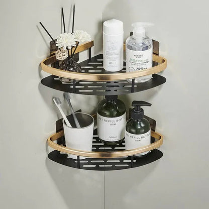 Self-adhesive wall shelf without drilling - Stable storage for bathroom & kitchen
